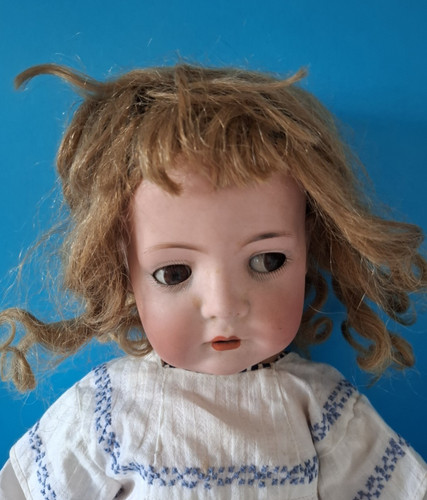 Antike puppenperücke puppe - ,