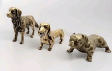 3X Kupfer Messing Tierfigur