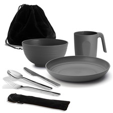 Camping Besteck Set mit Tasse