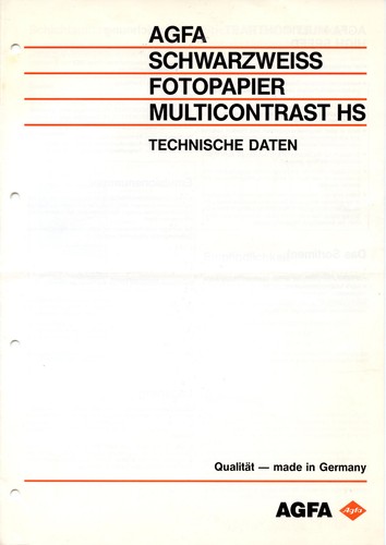 Agfa schwarzweiss fotopapier - agfa,