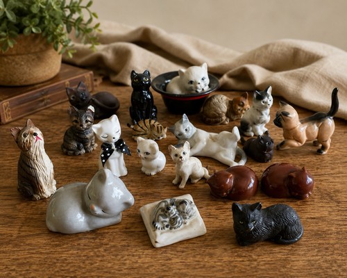 Vintage katzen figuren - vintage,