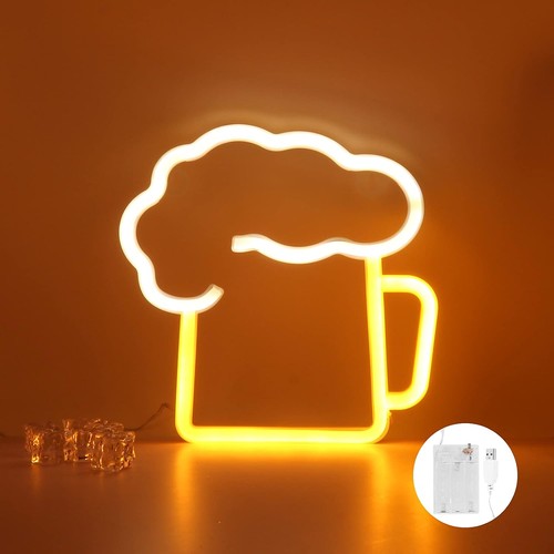 Led leuchtreklame bier - leuchtreklame, bier,