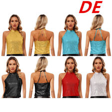 DE Damen Neckholder Tank Tops