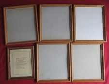 6x Bilderrahmen Holz