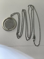 Tchibo Kette mit Anhänger,versilbert,15.6g, L.80cm, Anh.-L..6cm,D.3cm