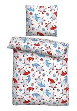 Biberna Nikolaus Feinbiber-Bettwäsche Bettbezug Bettgarnitur Kinderbettwäsche