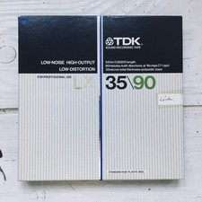 TDK LX 35 90 Professionell Tonband auf klarer Kunstoff-spule, gebraucht gut