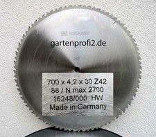 Kreissägeblatt Hartmetall 700 mm Kreissäge Wippkreissäge