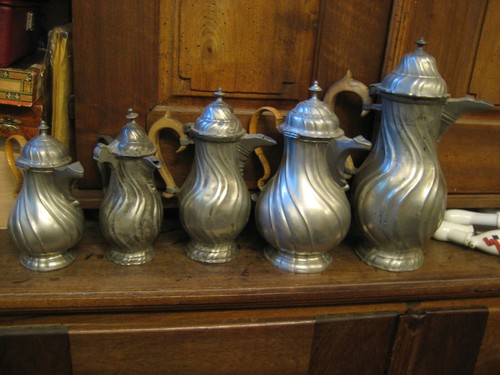Sammlung biedermeier zinn - biedermeier,