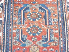 Antike Perserteppich wohl Farahan " Mahi Muster " Sammlerstück 170 X 105 cm