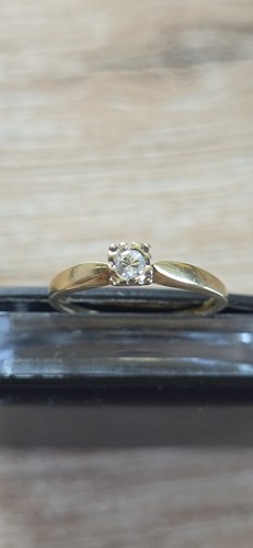 Solitär diamantring 585 - 585, (14k)