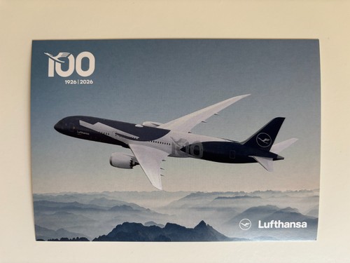 Lufthansa 100 jahre - jahre, postkarte