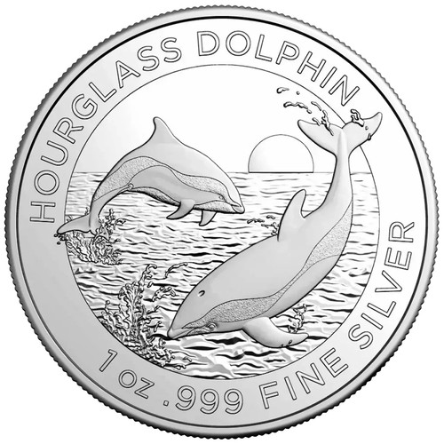 Silbermünze hourglass dolphin - silbermünze,
