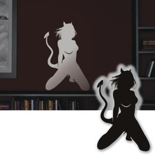 Wandtatoo Sexy Teufel kniend