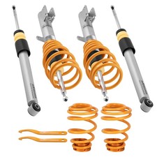 2 Vordere + 2 Hintere Höhenverstellbar Gewindefahrwerk for Renault Clio III 1.2