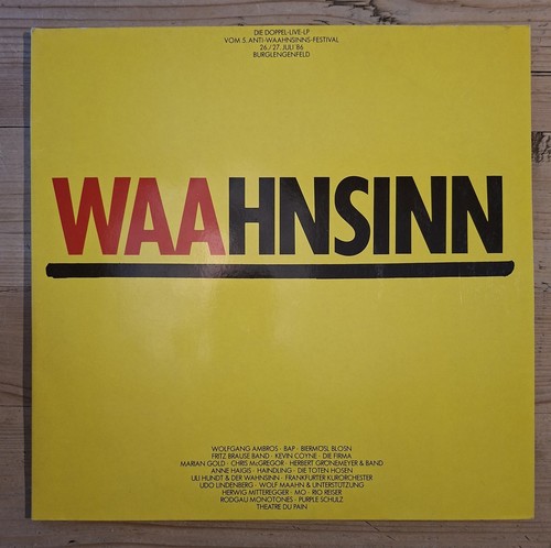 Wahnsinn live rio reiser - lp,