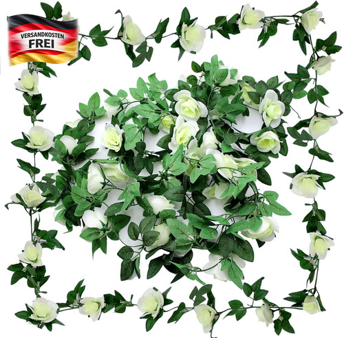 Künstliche rosen girlande 230 - künstliche,