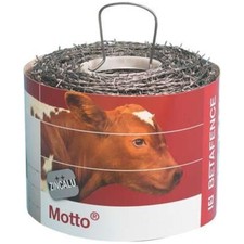 Betafence Motto-Stacheldraht Zinkalu 250 m Sicherheitsdraht Silber