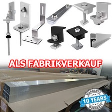 PV Halterung Alu Solarpanel Solarschiene Montageprofil Set PV Modul Befestigung