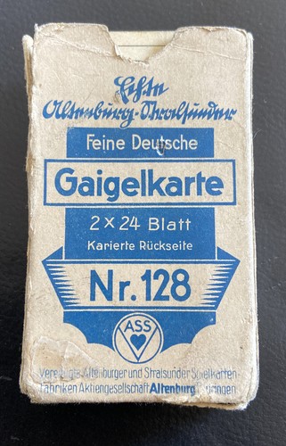 Antike spielkarten gaigelkarte - antike,