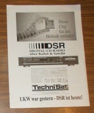 Seltene Werbung vintage TECHNISAT ST 500 DSR Digital-CD-Radio 1992