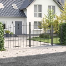 Gartentor Stahl Metalltor Zauntor Hoftor Gartenpforte mehrere Auswahl vidaXL