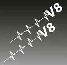 V8 Aufkleber Pulsschlag v8