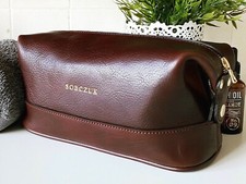 Leder Kosmetiktasche