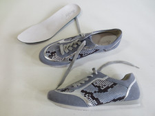 SEMLER select Sneaker  SUPER LIGHT 6 39 H Echt-Leder + Imitat Kroko blau/24n