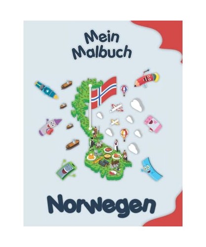 Mein malbuch über - über, norwegen
