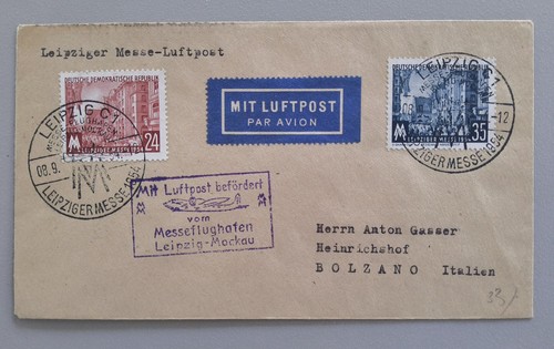 Luftpost briefddr 1954 - luftpost,