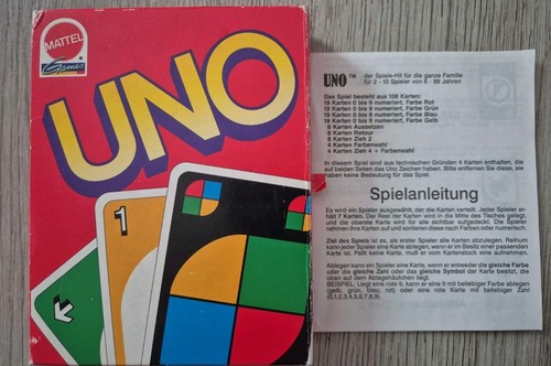 Uno kartenspiel 1999 mattel - 1999,