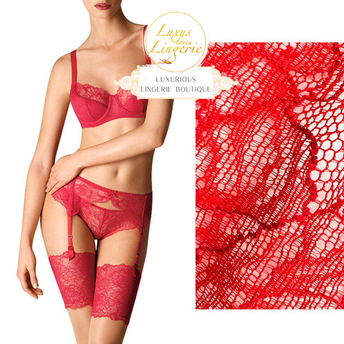 Stretch lace stocking belt - lace, by