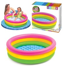 Intex Planschbecken Sunset Glow 86 cm - Regenbogen Babypool Kinderpool Pool