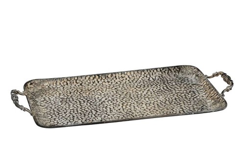 Deko tablett rechteckig metall - deko,
