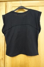 Crop Shirt Schwarz Größe XS