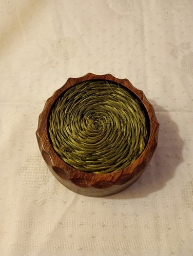 Schale echtholz mit - schale, (10cm)