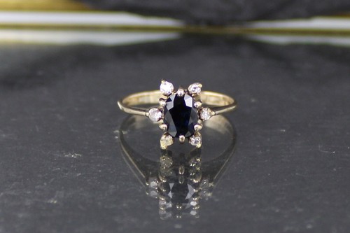 Saphirring goldring 333er - saphirring,,
