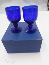 Bristol Blue Glas Wassergläser 2 Stück