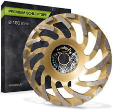 Premium Diamant Schleiftopf 180 Beton Stein Granit | Schleifteller Topfscheibe