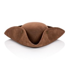 Piratenhut Dreispitz braun