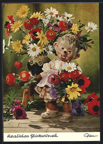 Ansichtskarte mecki frau - mecki´s,
