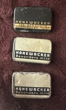 3 versch. Kautabak Hanewacker Blechdosen Nordhausen Kautabaktopf Kautabakdose