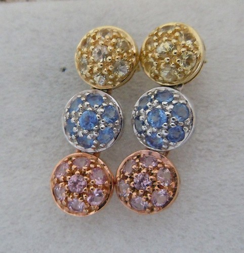 585 gold tricolor ohrringe - 585,