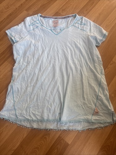 Damen shirt blau türkis 44 - damen-t-shirt,