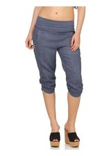 Damen Leinenhose einfarbig