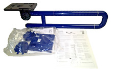 NORMBAU Klapp Stützgriff Aufstehhilfe Blau 600 mm WC Klapp Stütze 