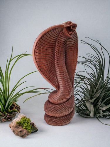 Massivholz cobra schnitzerei - cobra,