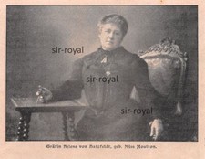 Gräfin Helene von Hatzfeldt - Miss Moulton - 1904 - Historische Aufnahme ~11x9cm