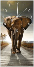 Wallario wanduhr elefant - wanduhr,